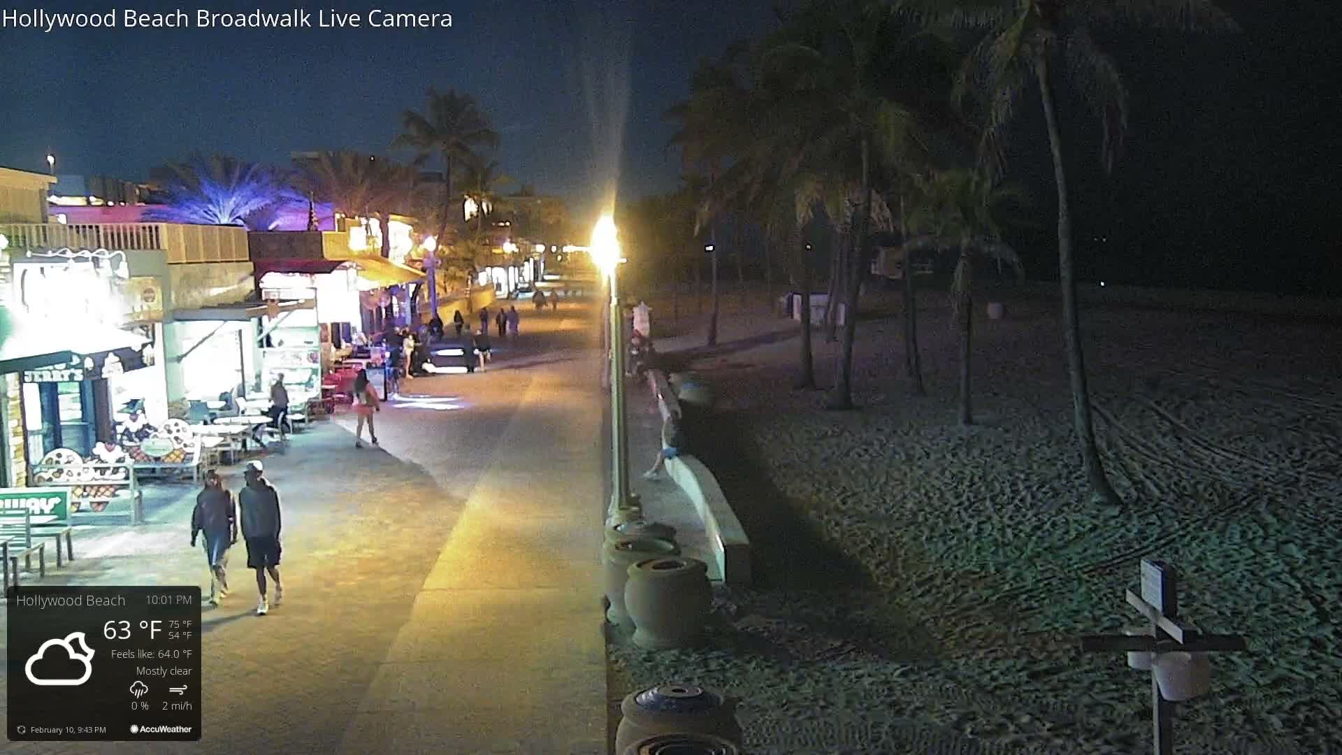 Hollywood Beach / Broadwalk & Atlantic Live Cam - Holywood, Broward, Florida, USA