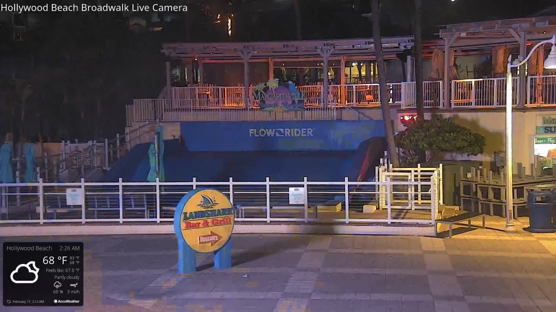 Hollywood Beach / Broadwalk & Atlantic Live Cam - Holywood, Broward, Florida, USA