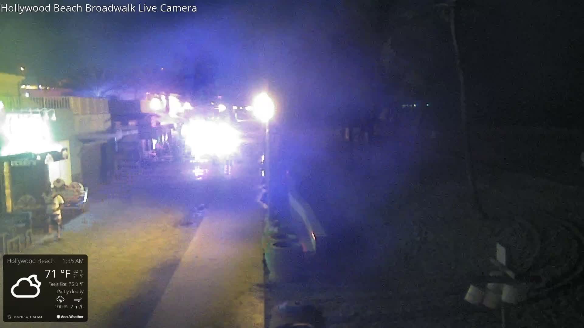 Hollywood Beach / Broadwalk & Atlantic Live Cam - Holywood, Broward, Florida, USA