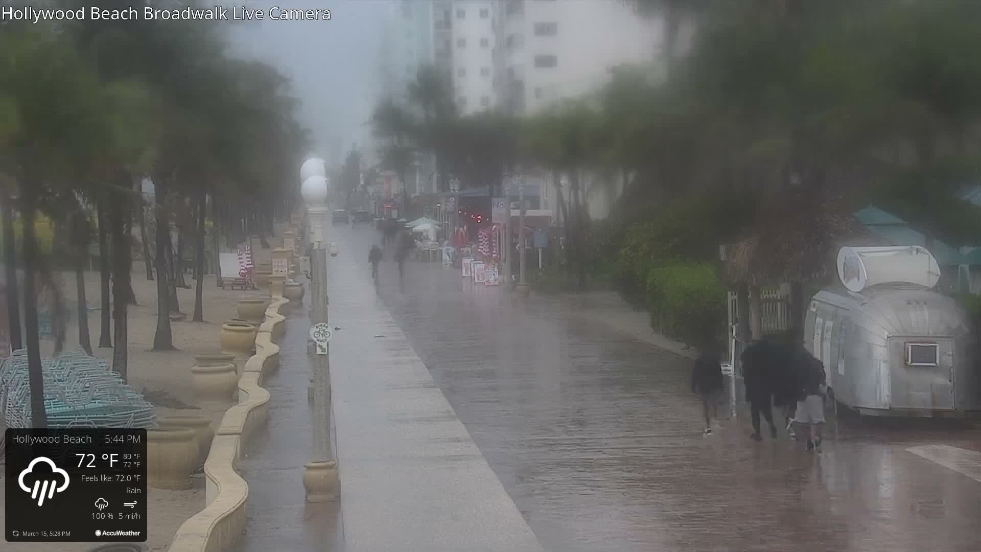 Hollywood Beach / Broadwalk & Atlantic Live Cam - Holywood, Broward, Florida, USA