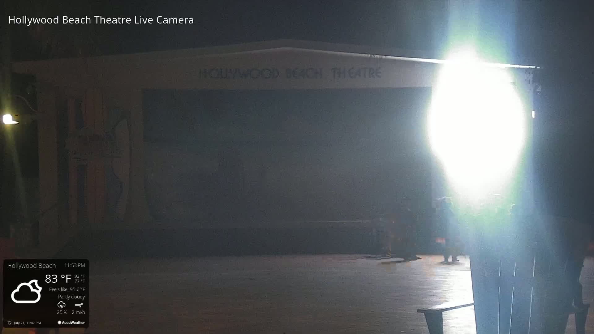 Hollywood Beach Theatre & Big Chairs Square Live Cam - Holywood, Broward, Florida, USA