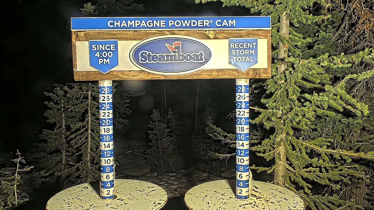 Steamboat Springs Sunshine Peak & Champagne Powder Live Cam - Steamboat Springs, Routt County, Colorado, USA