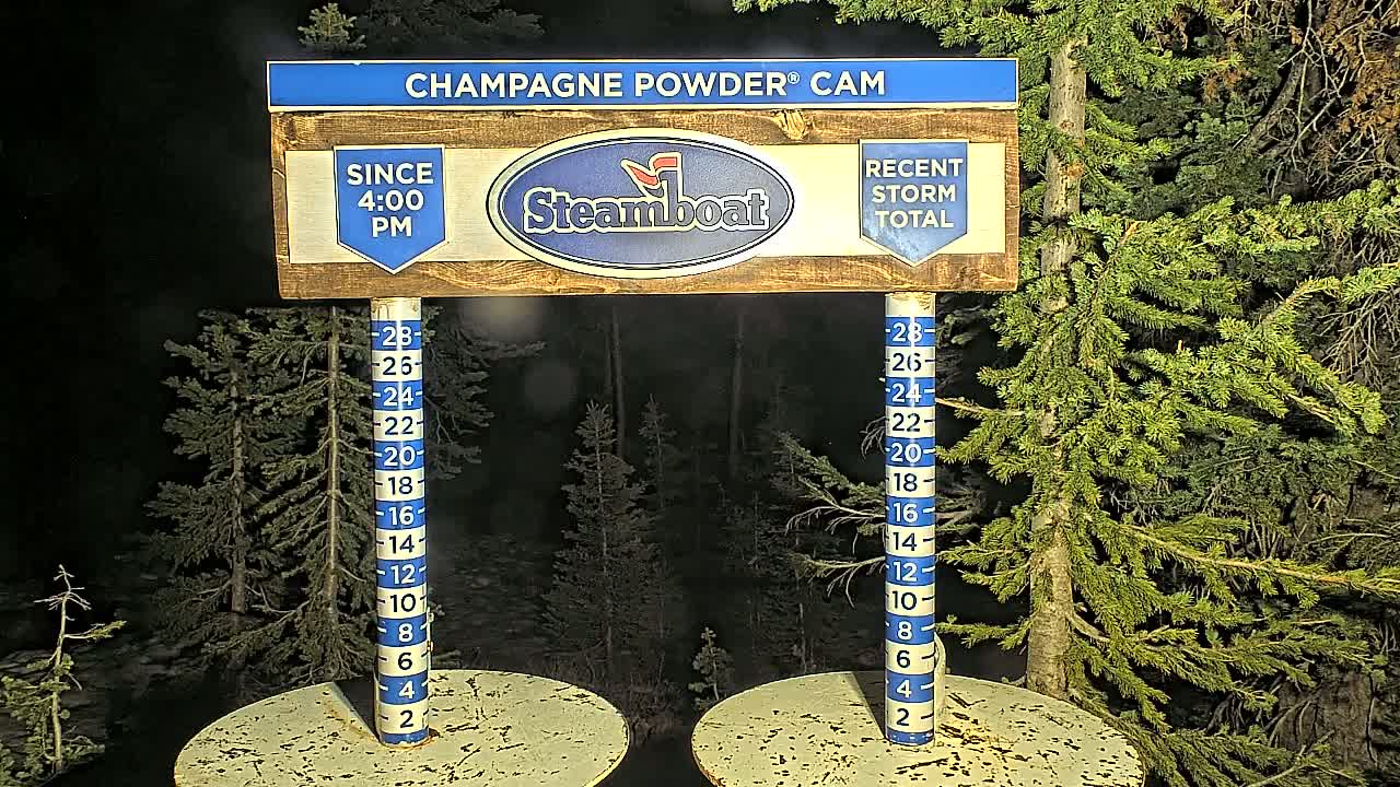 Steamboat Springs Sunshine Peak & Champagne Powder Live Cam - Steamboat Springs, Routt County, Colorado, USA