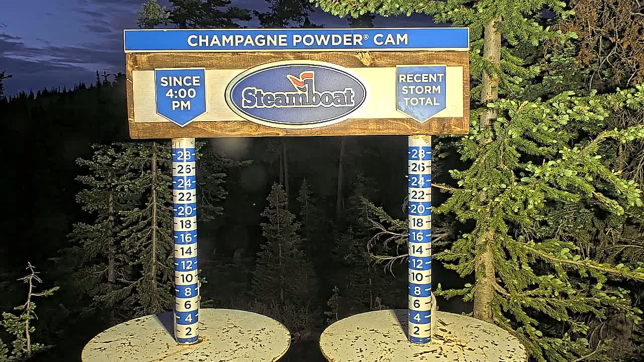 Steamboat Springs Sunshine Peak & Champagne Powder Live Cam - Steamboat Springs, Routt County, Colorado, USA
