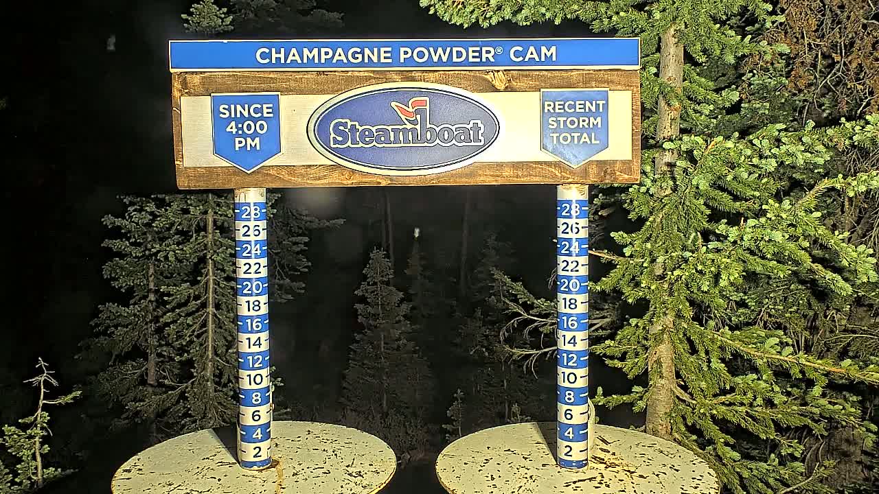 Steamboat Springs Sunshine Peak & Champagne Powder Live Cam - Steamboat Springs, Routt County, Colorado, USA