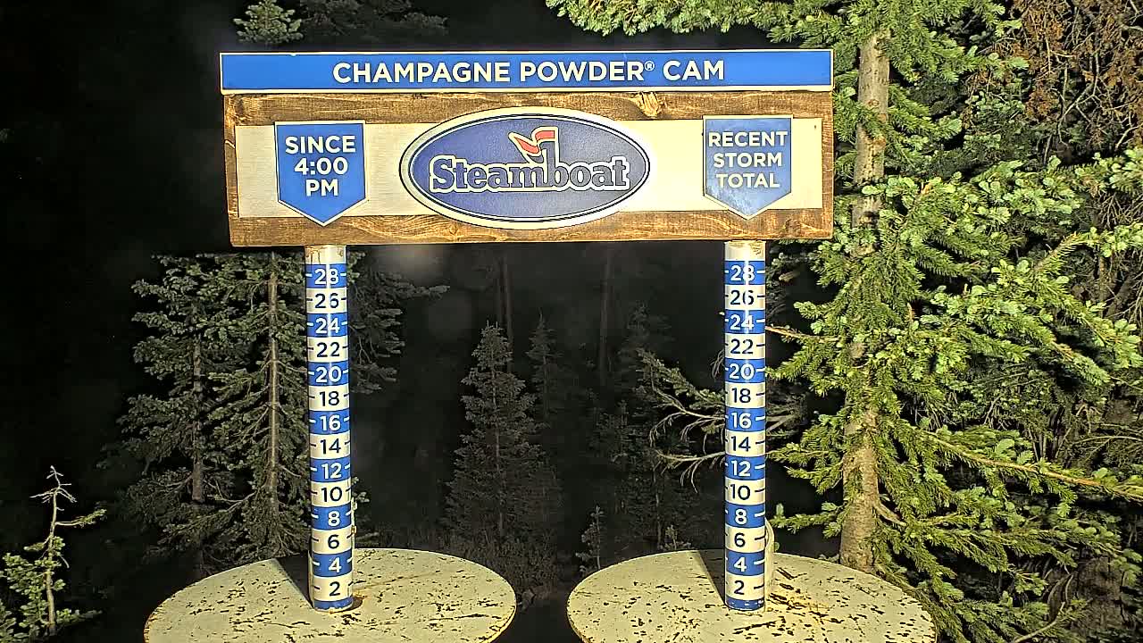 Steamboat Springs Sunshine Peak & Champagne Powder Live Cam - Steamboat Springs, Routt County, Colorado, USA