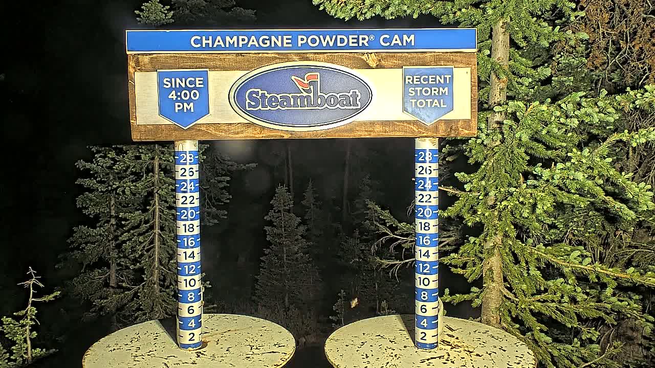 Steamboat Springs Sunshine Peak & Champagne Powder Live Cam - Steamboat Springs, Routt County, Colorado, USA