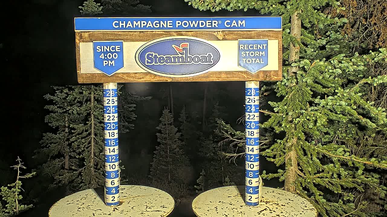 Steamboat Springs Sunshine Peak & Champagne Powder Live Cam - Steamboat Springs, Routt County, Colorado, USA