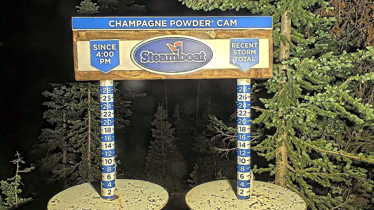 Steamboat Springs Sunshine Peak & Champagne Powder Live Cam - Steamboat Springs, Routt County, Colorado, USA