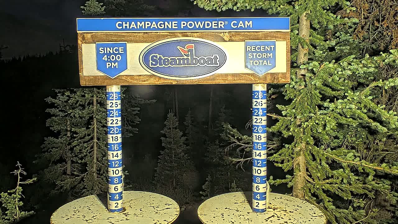 Steamboat Springs Sunshine Peak & Champagne Powder Live Cam - Steamboat Springs, Routt County, Colorado, USA