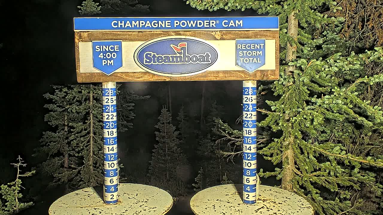 Steamboat Springs Sunshine Peak & Champagne Powder Live Cam - Steamboat Springs, Routt County, Colorado, USA