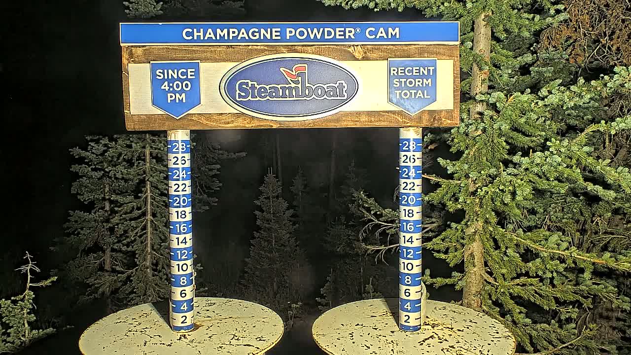 Steamboat Springs Sunshine Peak & Champagne Powder Live Cam - Steamboat Springs, Routt County, Colorado, USA
