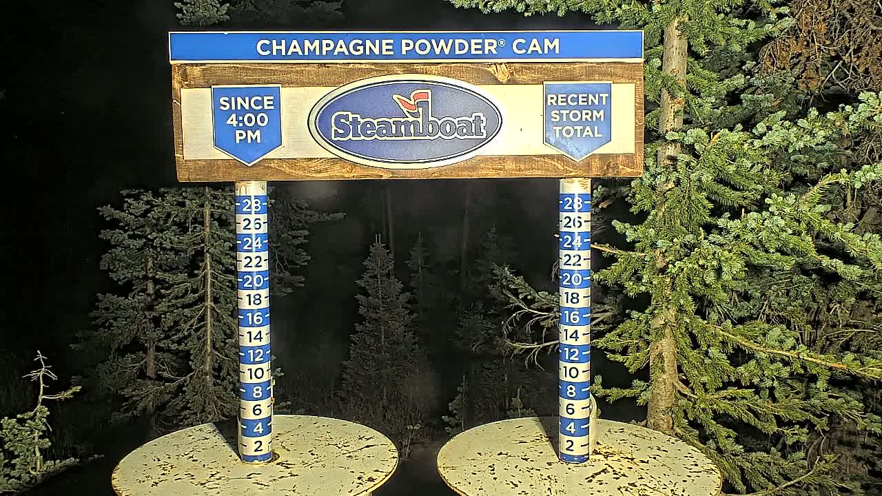 Steamboat Springs Sunshine Peak & Champagne Powder Live Cam - Steamboat Springs, Routt County, Colorado, USA