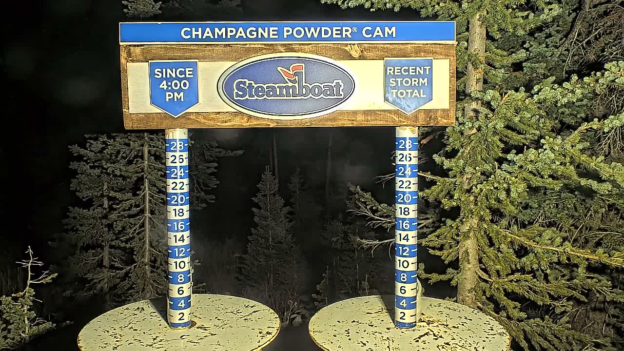 Steamboat Springs Sunshine Peak & Champagne Powder Live Cam - Steamboat Springs, Routt County, Colorado, USA