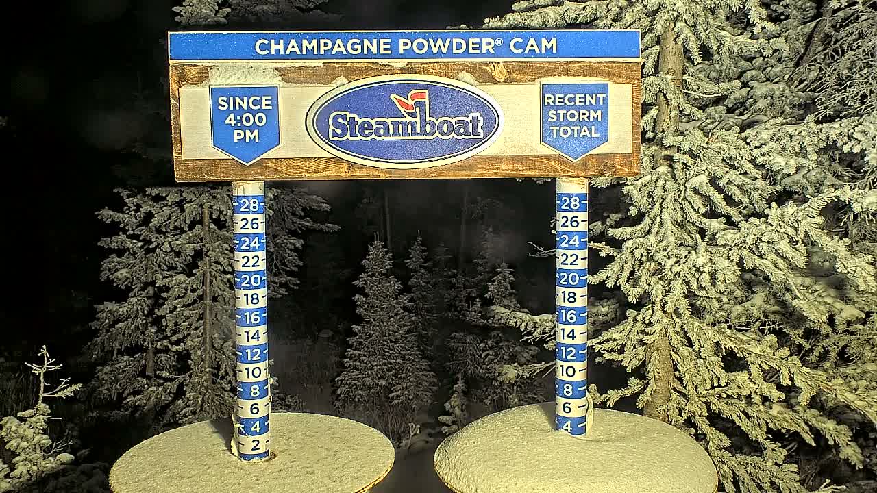 Steamboat Springs Sunshine Peak & Champagne Powder Live Cam - Steamboat Springs, Routt County, Colorado, USA