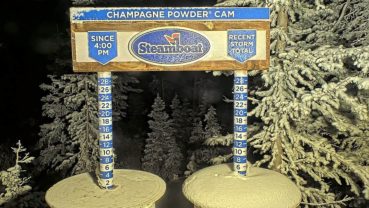 Steamboat Springs Sunshine Peak & Champagne Powder Live Cam - Steamboat Springs, Routt County, Colorado, USA
