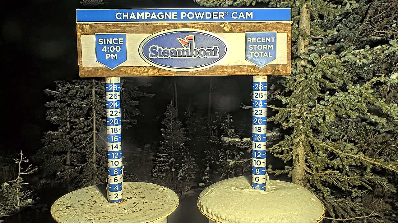Steamboat Springs Sunshine Peak & Champagne Powder Live Cam - Steamboat Springs, Routt County, Colorado, USA
