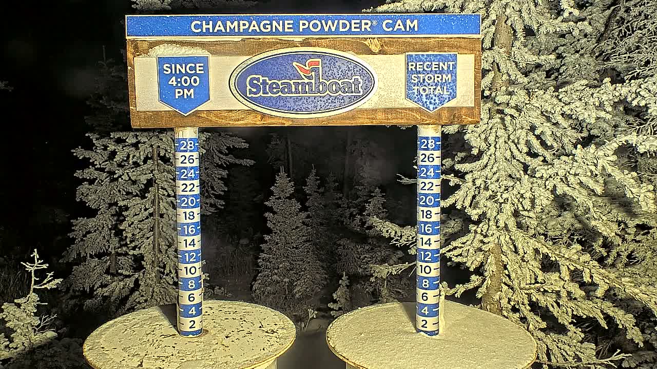 Steamboat Springs Sunshine Peak & Champagne Powder Live Cam - Steamboat Springs, Routt County, Colorado, USA