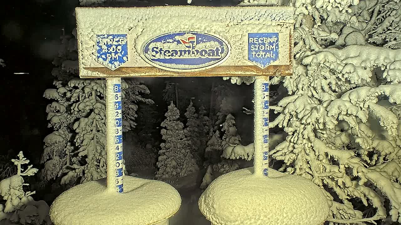 Steamboat Springs Sunshine Peak & Champagne Powder Live Cam - Steamboat Springs, Routt County, Colorado, USA