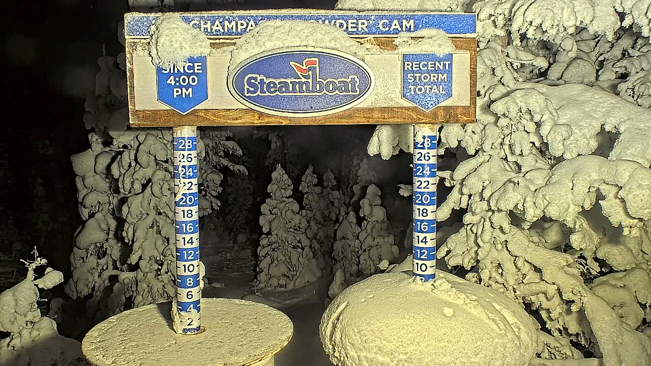 Steamboat Springs Sunshine Peak & Champagne Powder Live Cam - Steamboat Springs, Routt County, Colorado, USA