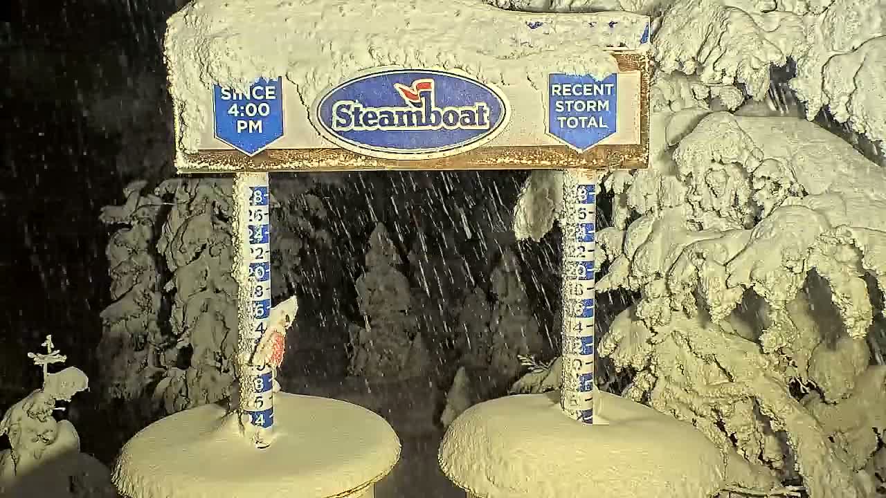 Steamboat Springs Sunshine Peak & Champagne Powder Live Cam - Steamboat Springs, Routt County, Colorado, USA