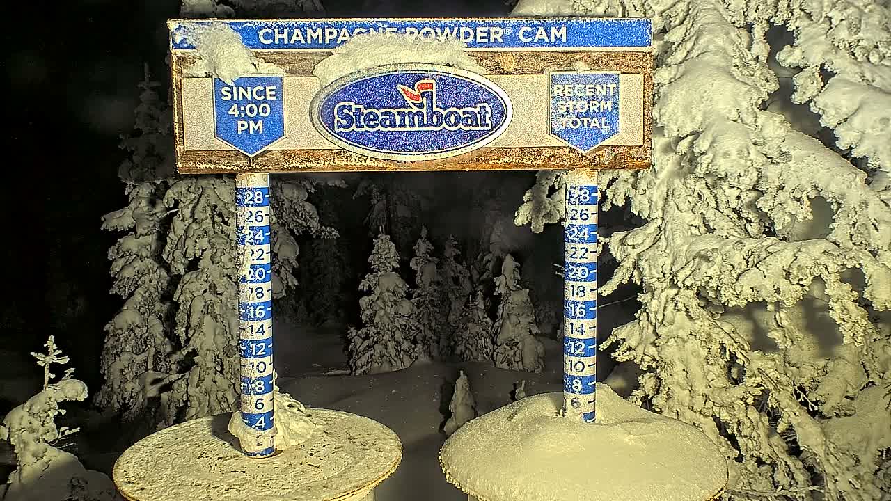 Steamboat Springs Sunshine Peak & Champagne Powder Live Cam - Steamboat Springs, Routt County, Colorado, USA