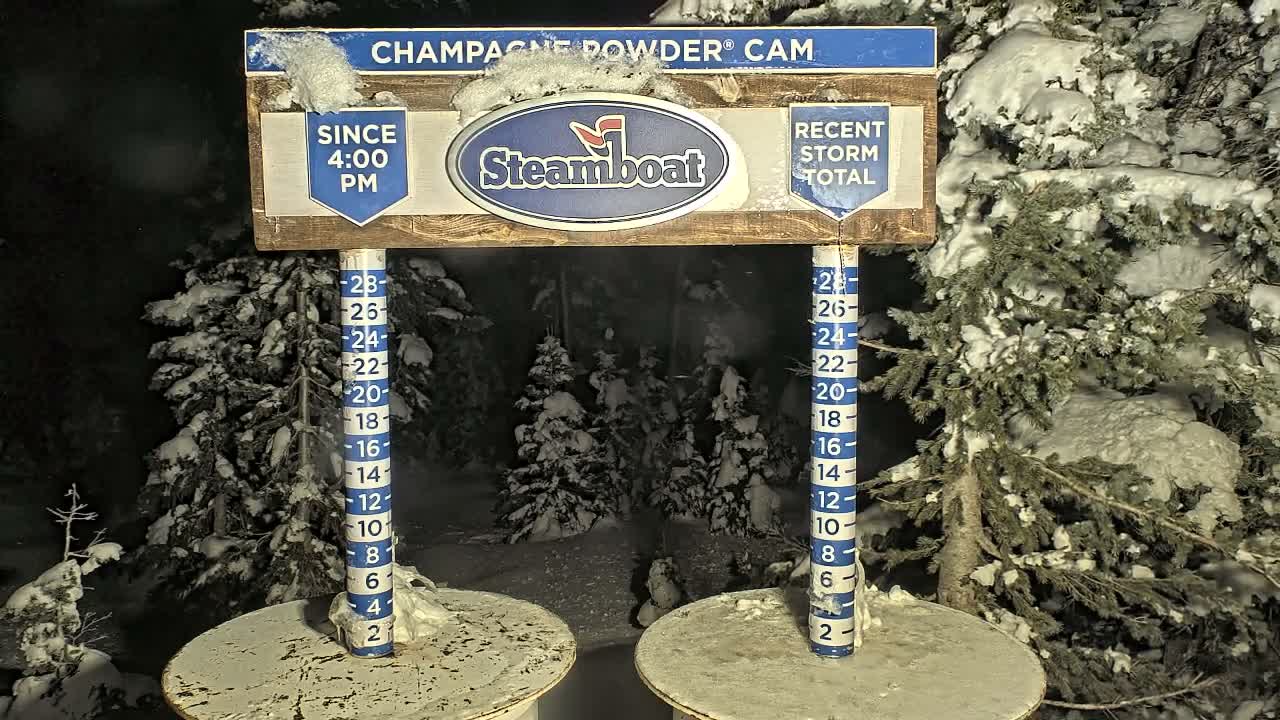 Steamboat Springs Sunshine Peak & Champagne Powder Live Cam - Steamboat Springs, Routt County, Colorado, USA