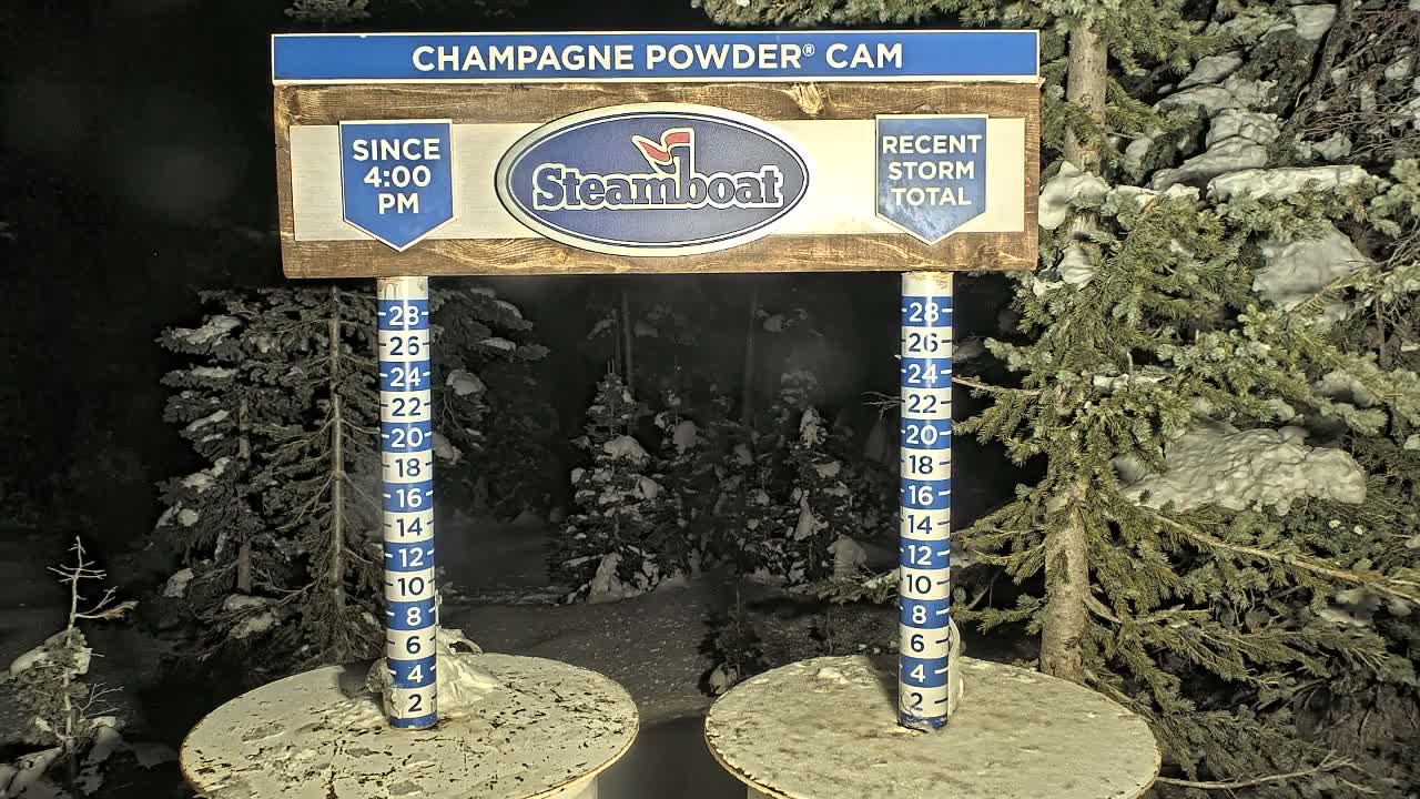 Steamboat Springs Sunshine Peak & Champagne Powder Live Cam - Steamboat Springs, Routt County, Colorado, USA