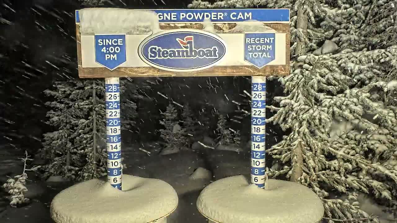 Steamboat Springs Sunshine Peak & Champagne Powder Live Cam - Steamboat Springs, Routt County, Colorado, USA