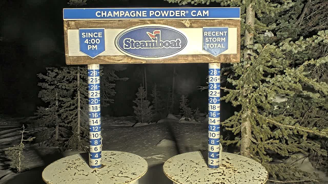 Steamboat Springs Sunshine Peak & Champagne Powder Live Cam - Steamboat Springs, Routt County, Colorado, USA