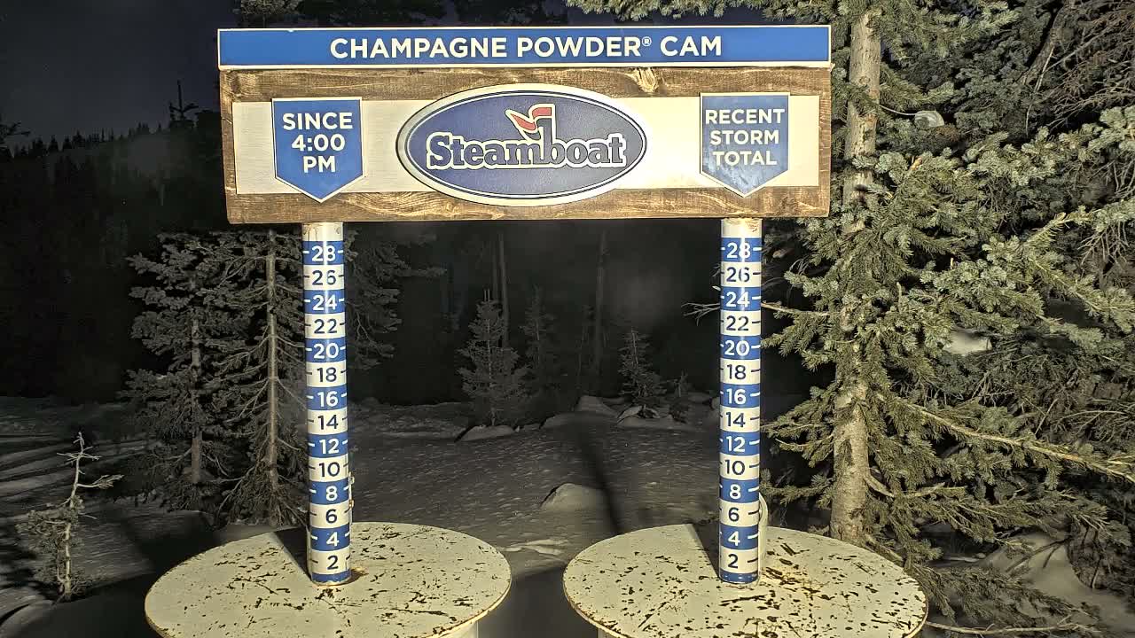 Steamboat Springs Sunshine Peak & Champagne Powder Live Cam - Steamboat Springs, Routt County, Colorado, USA