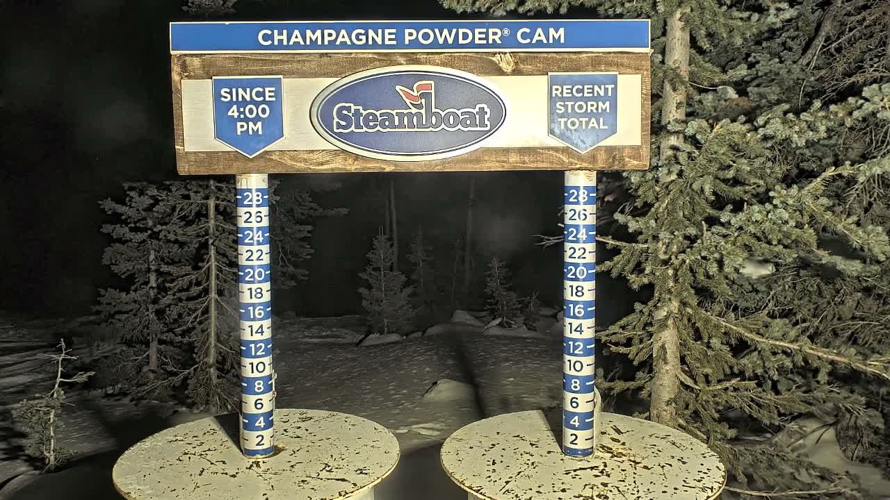 Steamboat Springs Sunshine Peak & Champagne Powder Live Cam - Steamboat Springs, Routt County, Colorado, USA