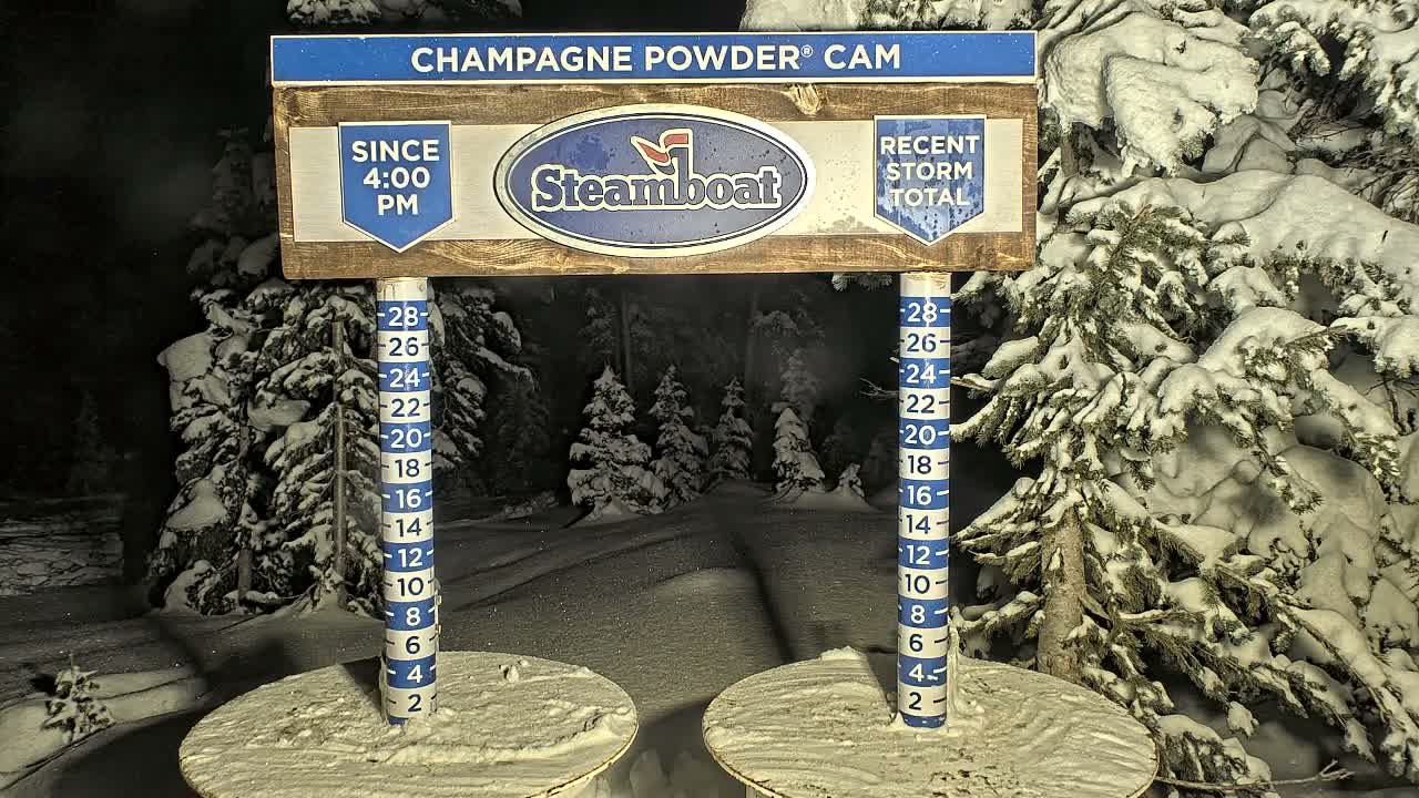 Steamboat Springs Sunshine Peak & Champagne Powder Live Cam - Steamboat Springs, Routt County, Colorado, USA
