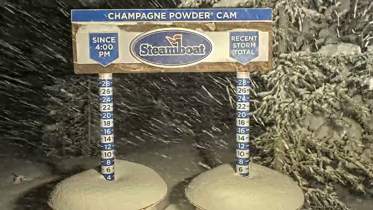 Steamboat Springs Sunshine Peak & Champagne Powder Live Cam - Steamboat Springs, Routt County, Colorado, USA