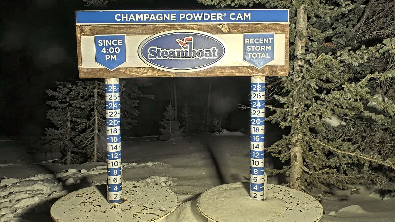 Steamboat Springs Sunshine Peak & Champagne Powder Live Cam - Steamboat Springs, Routt County, Colorado, USA