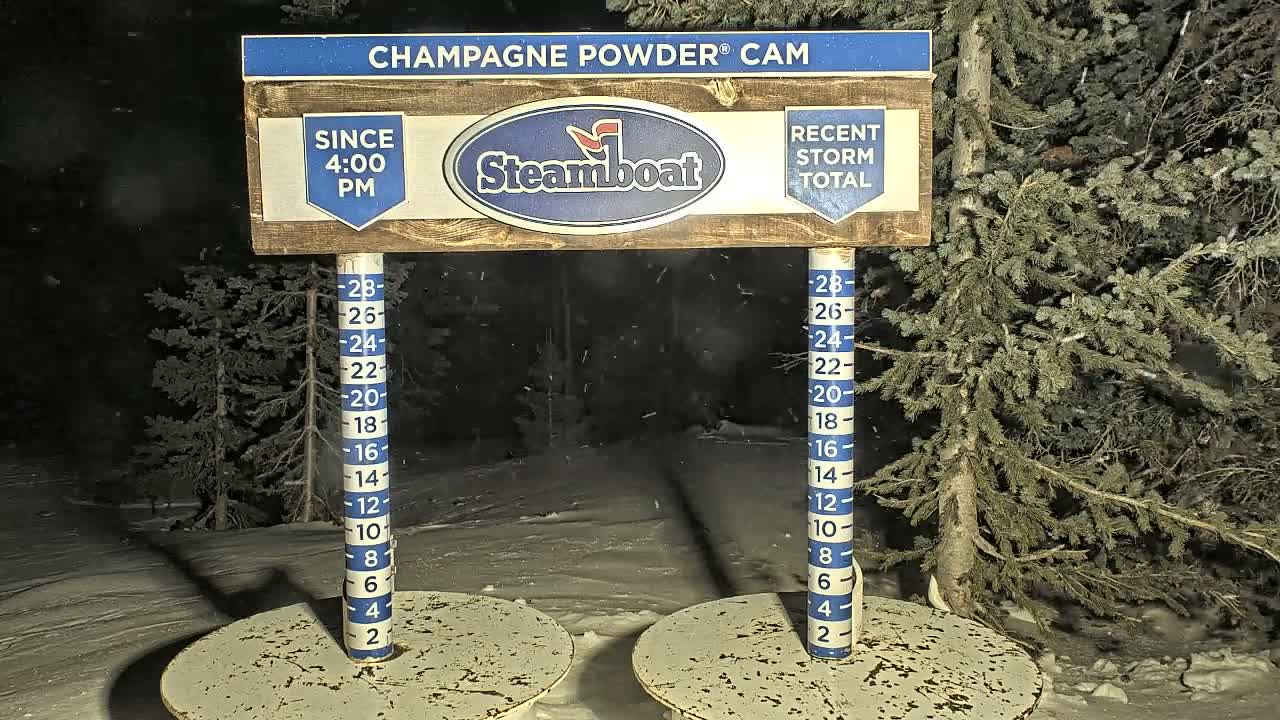 Steamboat Springs Sunshine Peak & Champagne Powder Live Cam - Steamboat Springs, Routt County, Colorado, USA