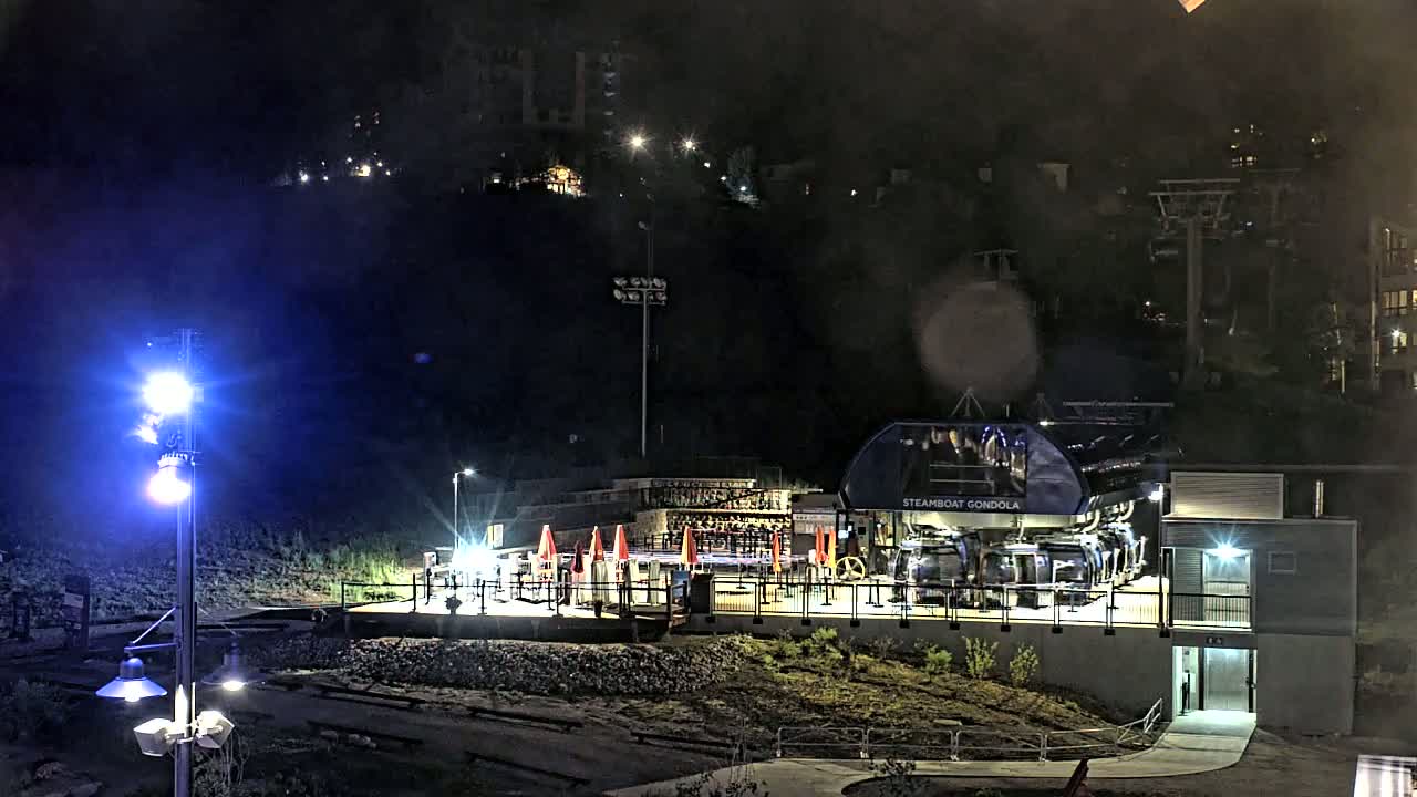 Steamboat Gondola Ropeway & Ski Slopes Live Cam - Steamboat Springs, Routt County, Colorado, USA