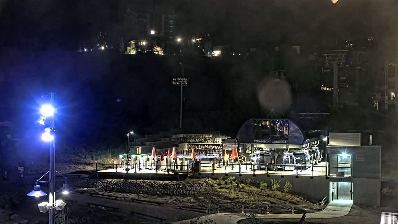 Steamboat Gondola Ropeway & Ski Slopes Live Cam - Steamboat Springs, Routt County, Colorado, USA