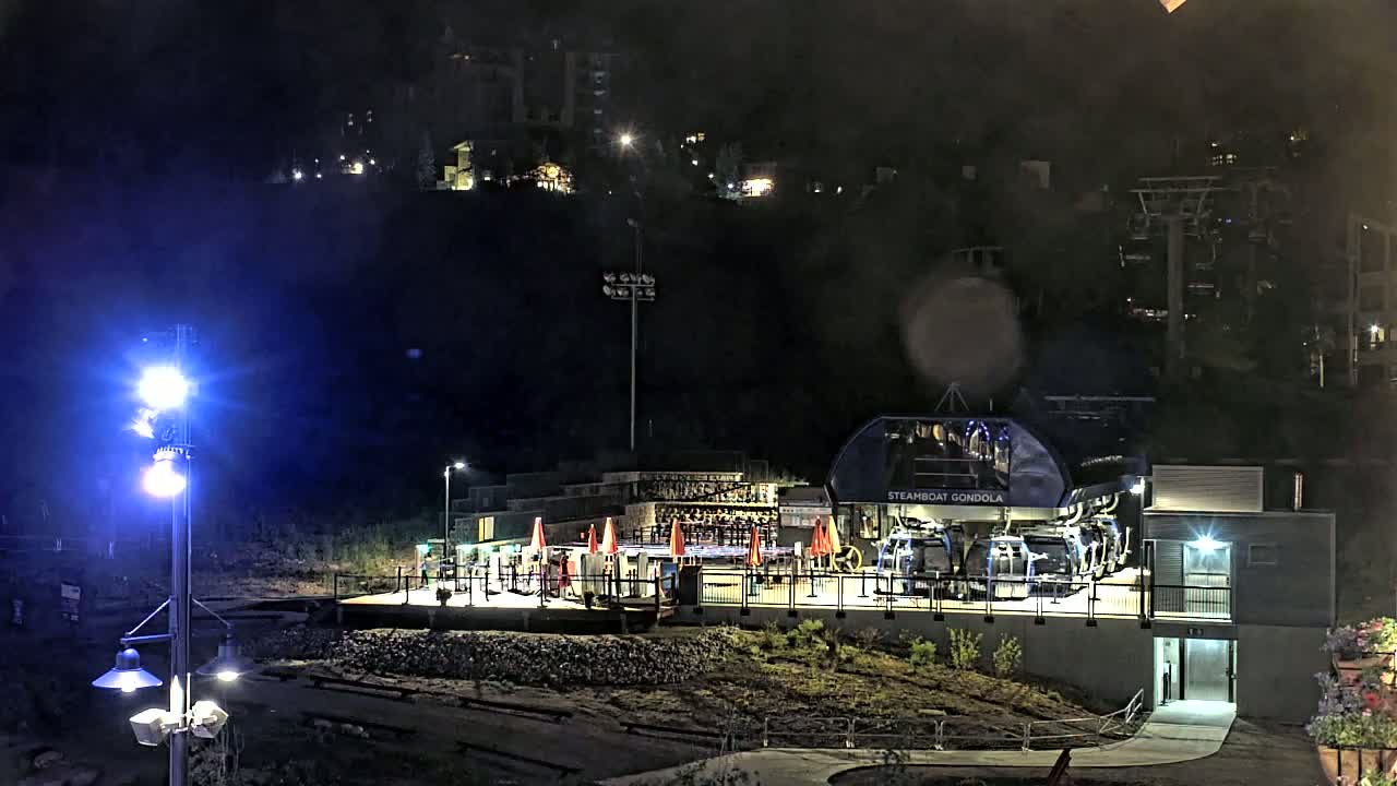 Steamboat Gondola Ropeway & Ski Slopes Live Cam - Steamboat Springs, Routt County, Colorado, USA