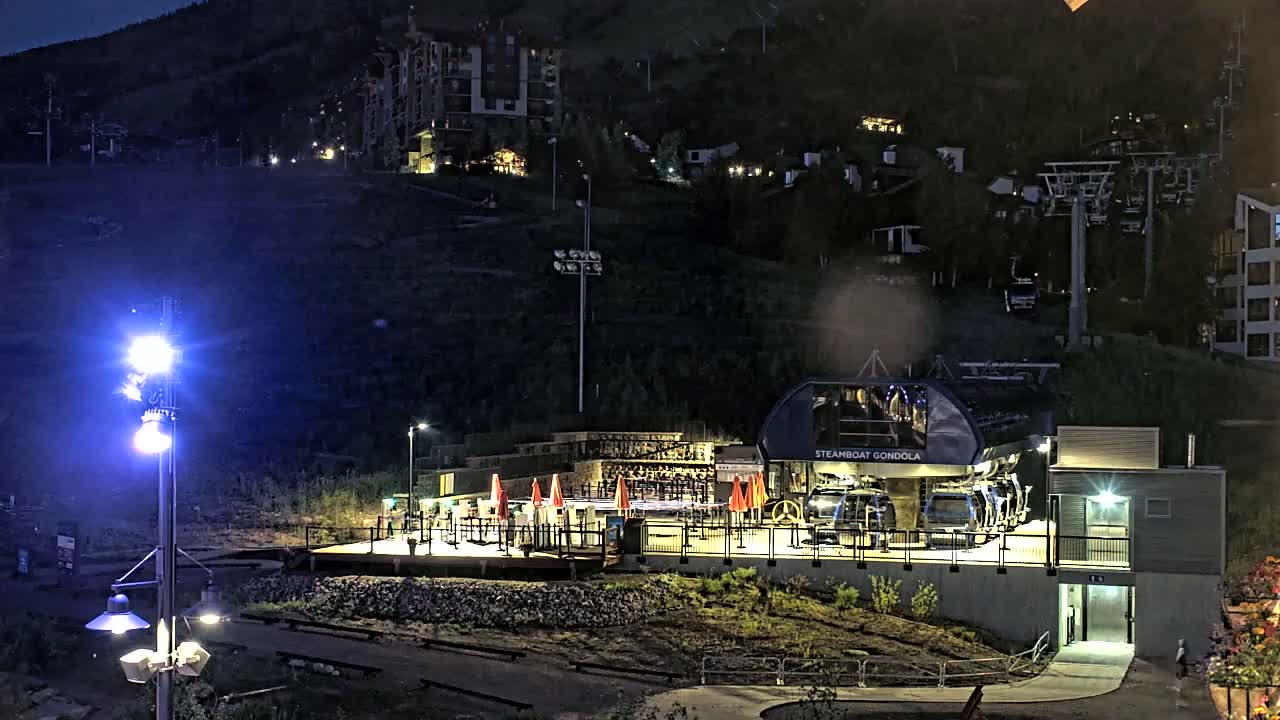 Steamboat Gondola Ropeway & Ski Slopes Live Cam - Steamboat Springs, Routt County, Colorado, USA