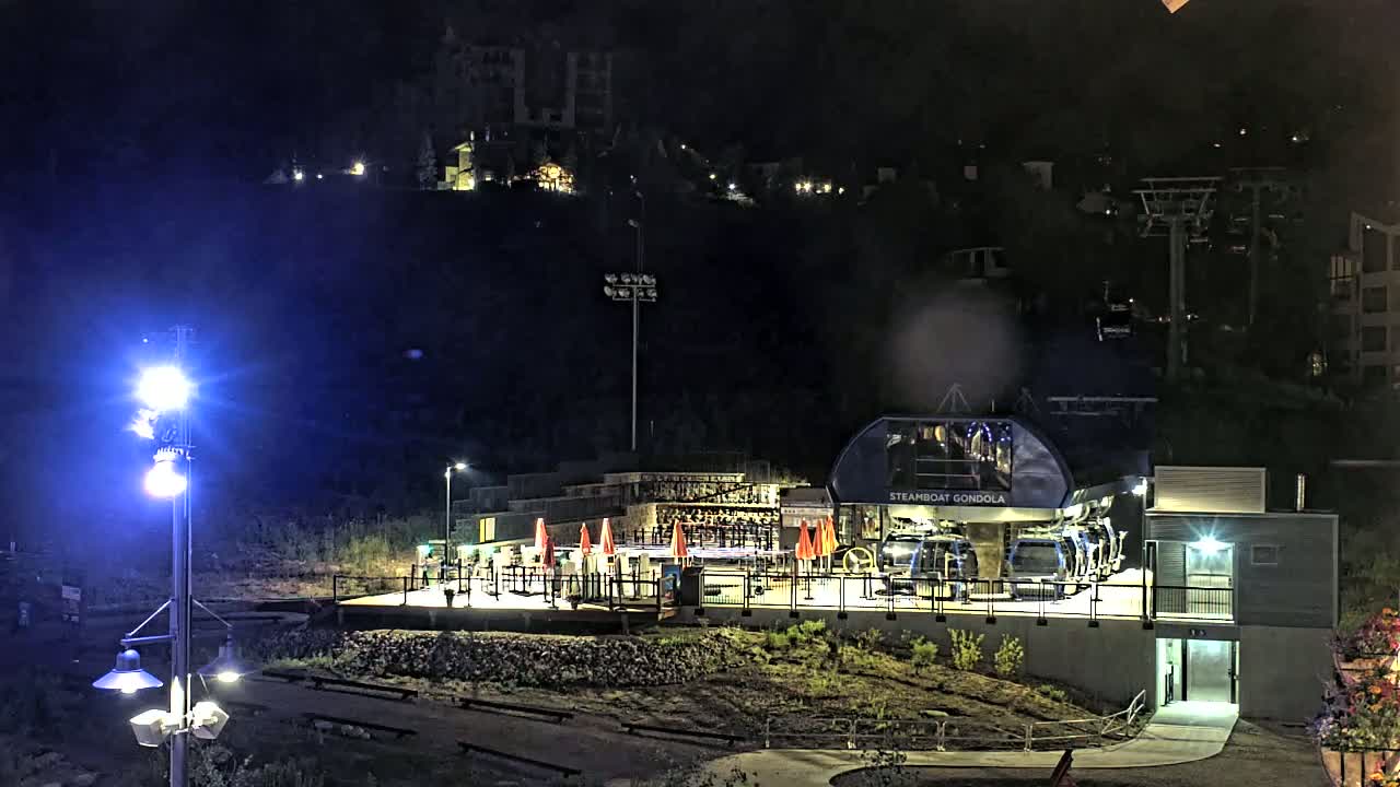 Steamboat Gondola Ropeway & Ski Slopes Live Cam - Steamboat Springs, Routt County, Colorado, USA