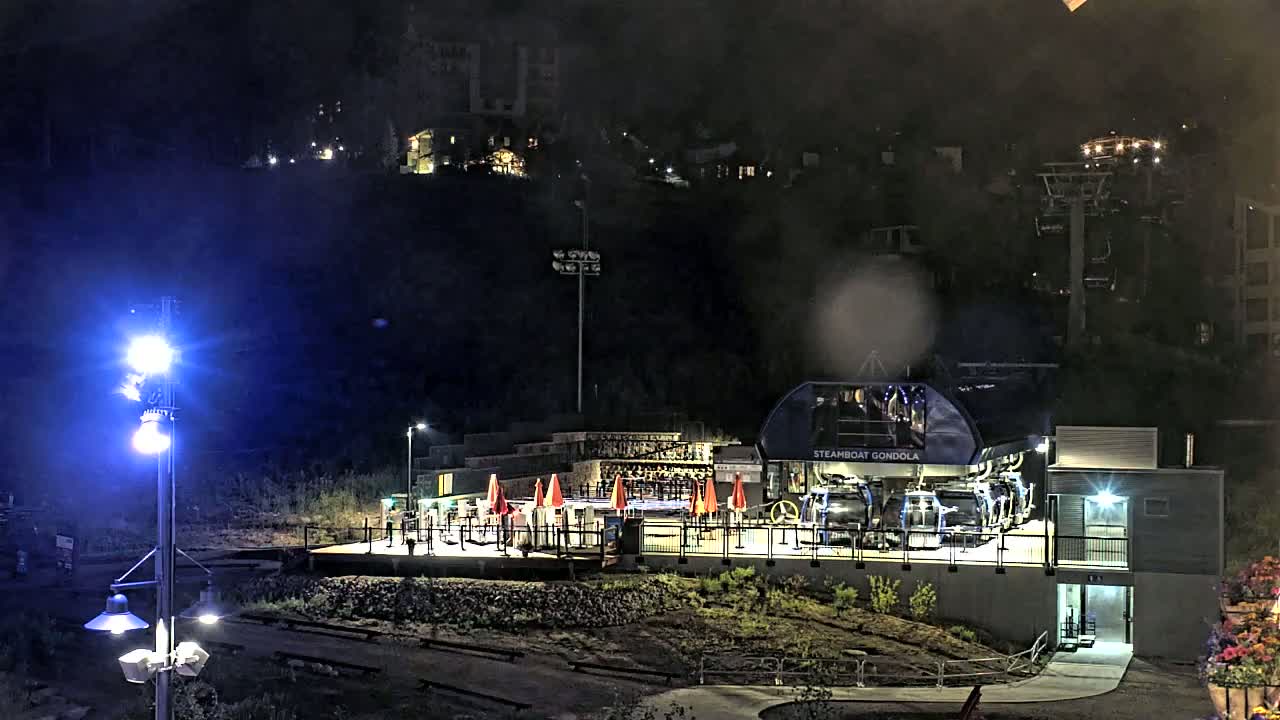Steamboat Gondola Ropeway & Ski Slopes Live Cam - Steamboat Springs, Routt County, Colorado, USA
