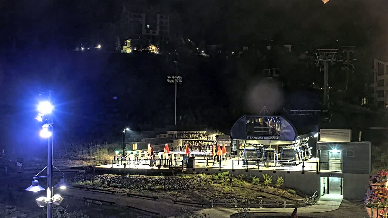 Steamboat Gondola Ropeway & Ski Slopes Live Cam - Steamboat Springs, Routt County, Colorado, USA