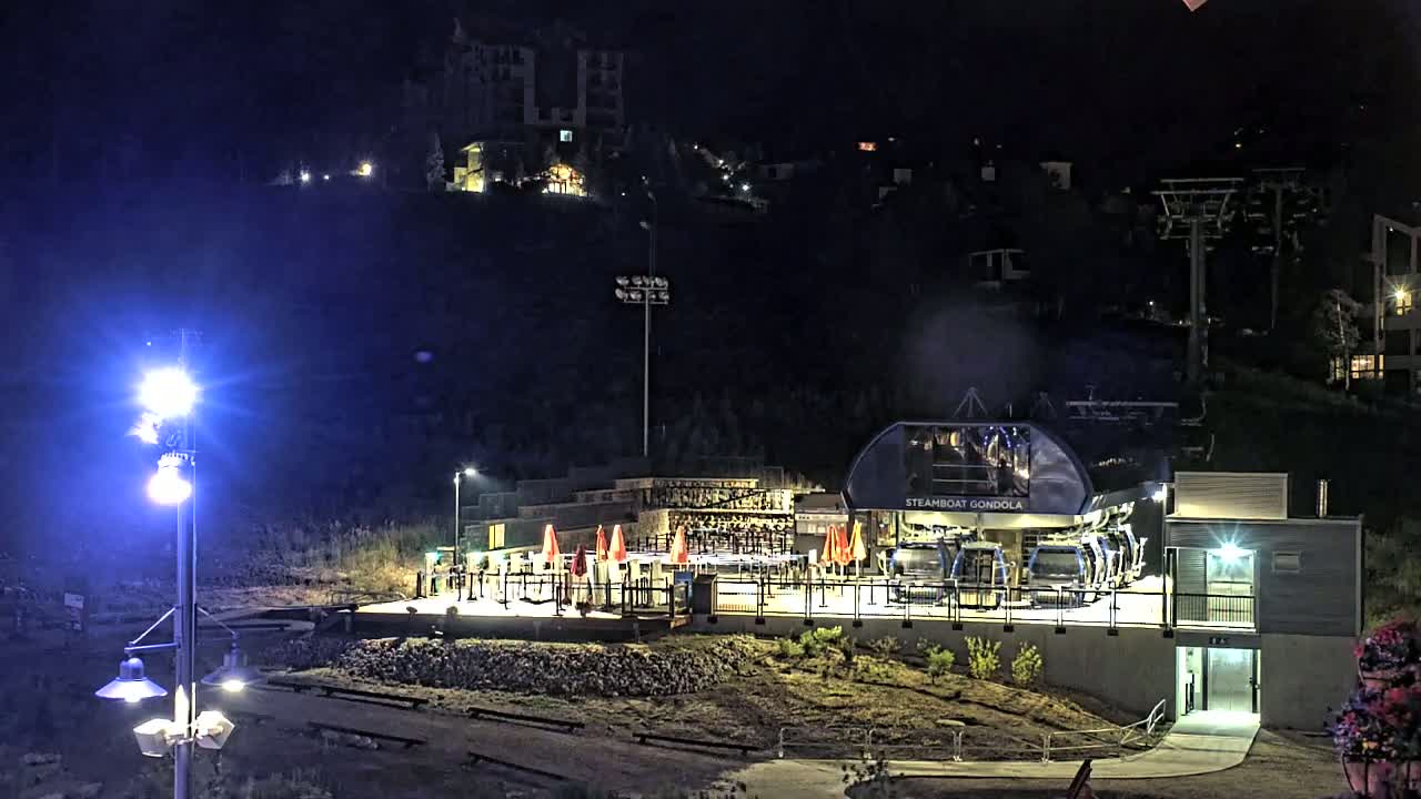 Steamboat Gondola Ropeway & Ski Slopes Live Cam - Steamboat Springs, Routt County, Colorado, USA