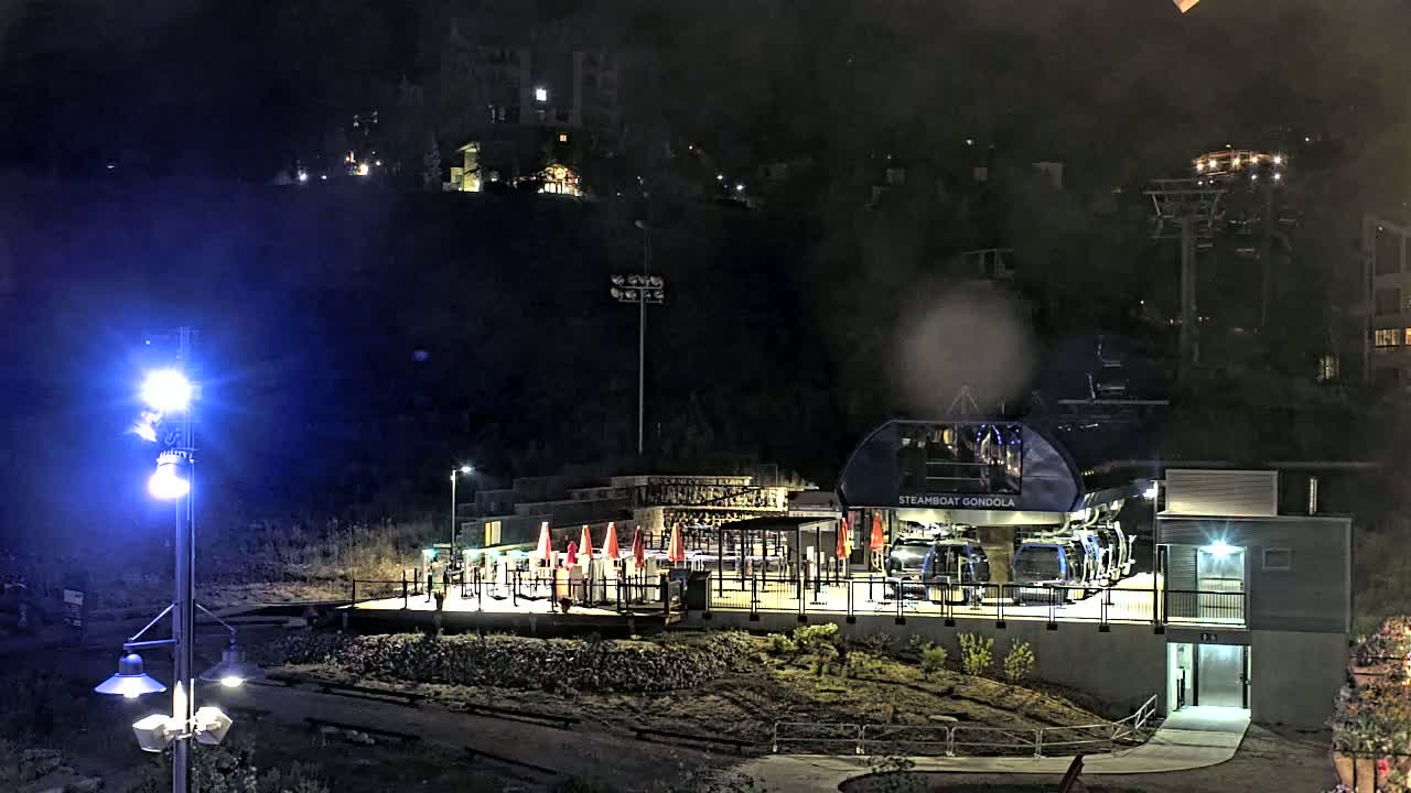 Steamboat Gondola Ropeway & Ski Slopes Live Cam - Steamboat Springs, Routt County, Colorado, USA