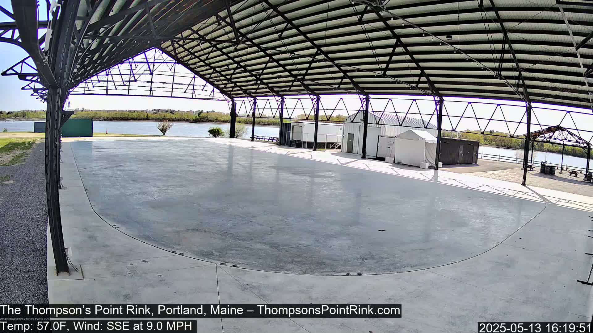 The Thompson’s Point Rink, Ice Skating Live Cam - Portland, Maine, USA