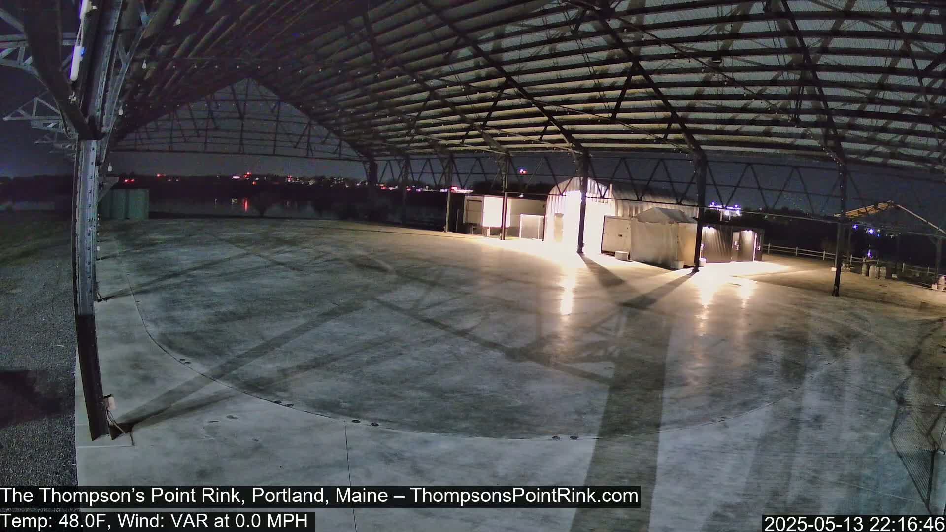 The Thompson’s Point Rink, Ice Skating Live Cam - Portland, Maine, USA