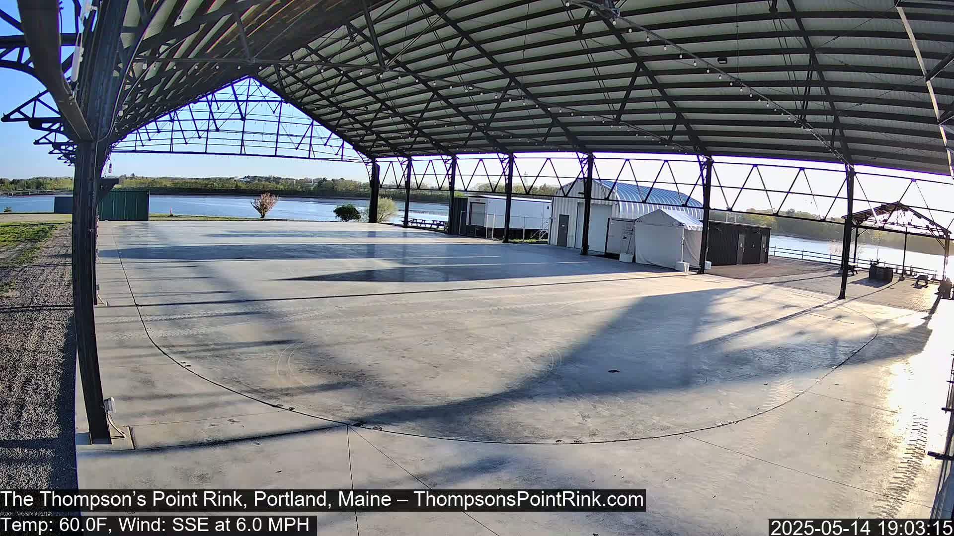 The Thompson’s Point Rink, Ice Skating Live Cam - Portland, Maine, USA
