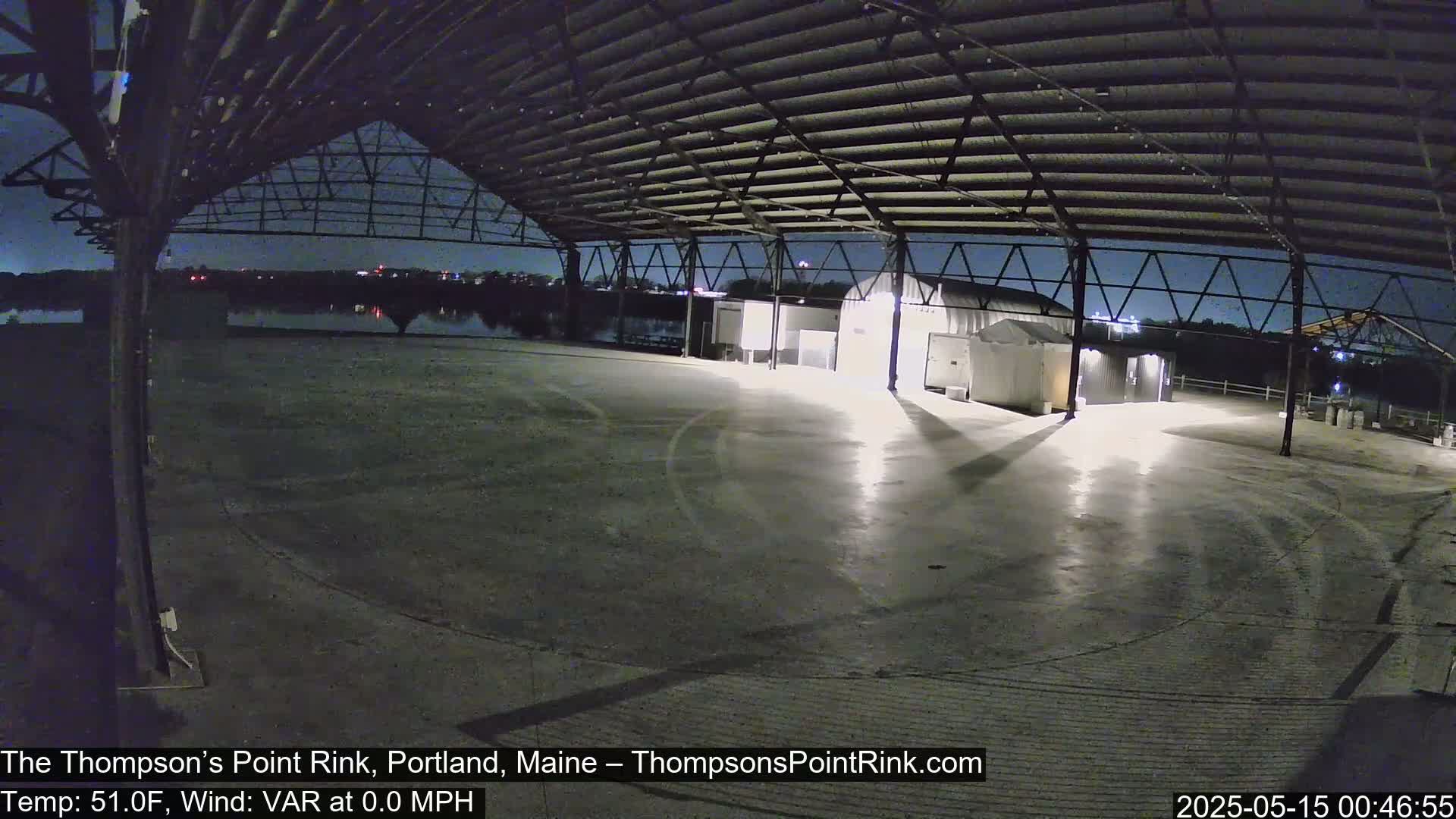 The Thompson’s Point Rink, Ice Skating Live Cam - Portland, Maine, USA
