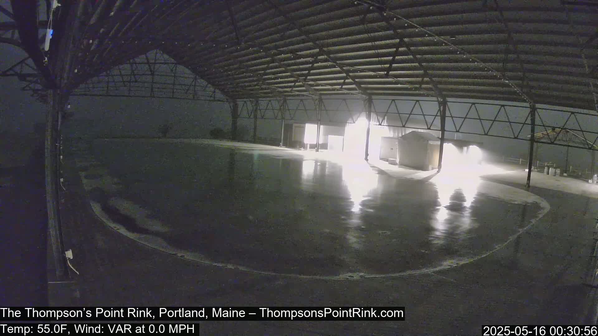 The Thompson’s Point Rink, Ice Skating Live Cam - Portland, Maine, USA